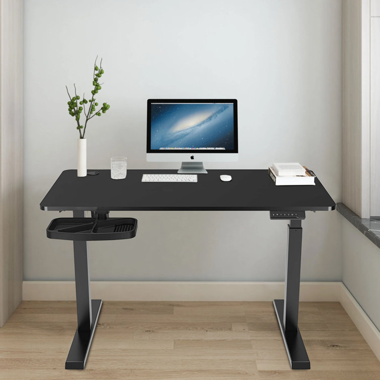 Sit Stand Home Office Table with 4 Programmable Preset Controller Oak